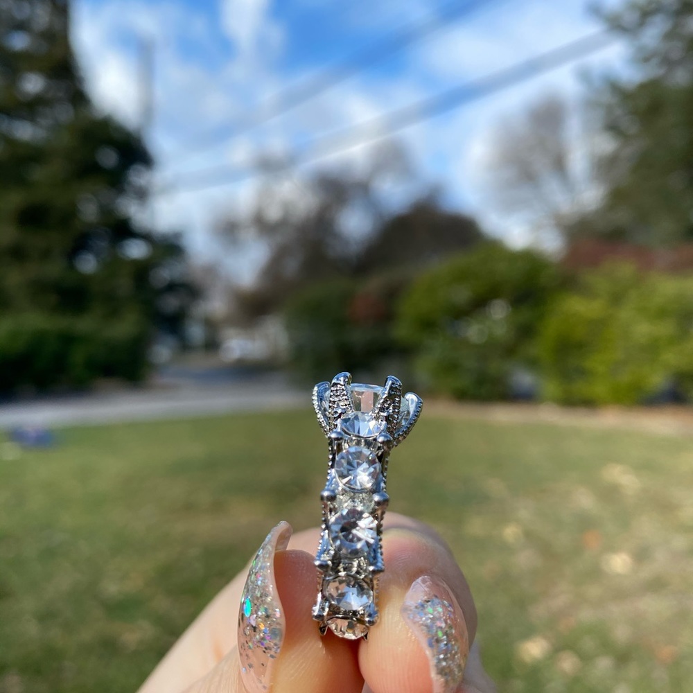 New⚡️Sparkle Luxurious Sterling Silver Ring - Picture 8 of 11